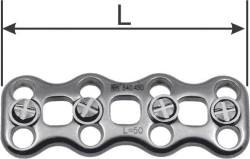 Cervical Plate for Front Stabilization, Length 47-77mm, Model 840.4XX