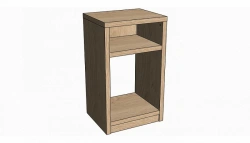 Open Mini Bar and Safe Cabinet with 38mm Thick Top