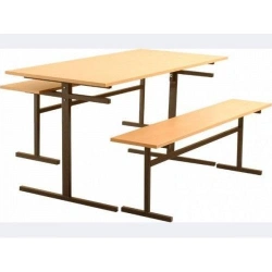 Dining Table with Bench Model SO-1 by Edelwood