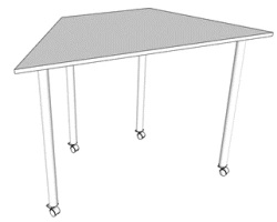 Adjustable and Non-Adjustable Tables (Trapezoidal, Rectangular, Semi-Circular, Square, Drop)