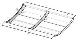 Central Ceiling Panel S.11-20.30.010 for Tram Interiors