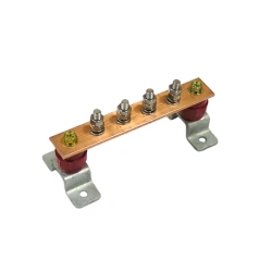 Main Grounding Bus Bar Copper 180x30x4mm with 4 M8 Outputs