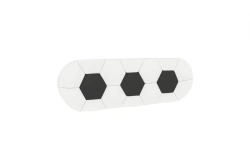 Soft Backrest for Football Game - Model LD.518150.000 (White/Black)