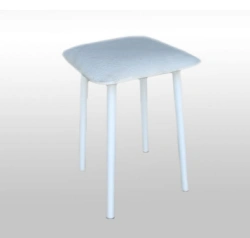 Metal Frame Stool with Customizable Upholstery
