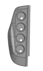 Composite Left Headlight Cover 5299-401-5602532