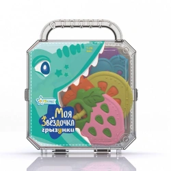 Colorful Fruit Teethers for Babies - Set of 3 Crocodile Design