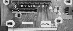 Expansion Board 624PR1 - 24 PCI-E Lines to 2 PCI-E Slots
