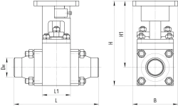Steel Ball Valve for Pipeline Isolation ATEK.491284.063