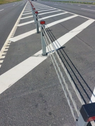 Cable Road Barriers 23DO with C-Shaped Post Structure