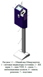 Automated Explosive Substance Detector SHELF-TI-R