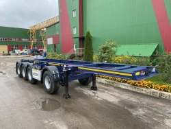 Four-Axle Container Carrier Semi-Trailer PD-41R with BPW Axle Assembly