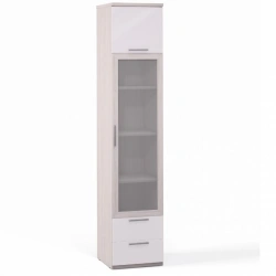 Rimini Ice F9A-01.CG/23P Modular Furniture Wardrobe with Glass Door