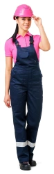 Women's Multi-Purpose Overall with Adjustable Straps and Side Pockets Model 3.116