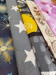 Printed Cotton Fabric Plain Weave Art. 262, 220 cm Width