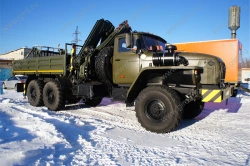Self-Propelled Service Platform SPO 17MSB with Crane on Ural 4320 Chassis