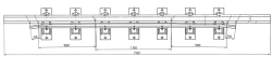 Cross Rail with Counter Rail for Switches Model 1/9 Project 2999.04.000/-01