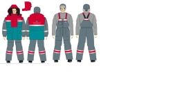 Men's Protective Suit (Jacket and Pants) for Low Temperatures and Mechanical Impact