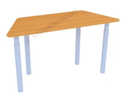 Height Adjustable Trapezoidal Children's Table