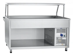 High-Temperature Refrigerated Display Counter with Neutral Cabinet PVV(N)-70KM-03-NSh (Catering)