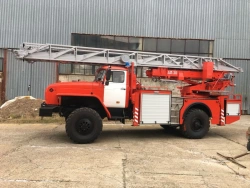 Fire Truck Ladder AЛ-30 on Ural-4320 Chassis