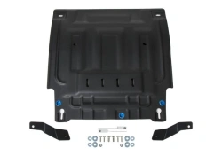 Engine and Transmission Protection Plate with Fastening Kit, RIVAL, Steel, for Hyundai Creta 2021+, V - 1.6; 2.0, Increased