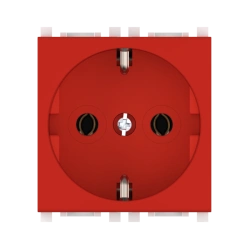 CADUCEUS ALING Experience Hidden Installation Socket 16A, 250V, Red, Art. 74101.4