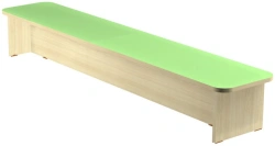 Wooden Children's Bench for Wardrobe with Niche