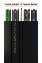 Combined Flat Elevator Cable KPЛК 18x0.75+(2x0.50)e