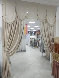 Decorative Curtains and Drapes with Lambrequins and Bed Canopies