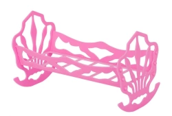 Doll Bed Toy - Plastic Cradle for Dolls up to 15 cm