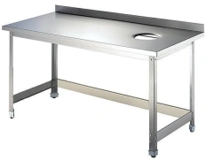 Stainless Steel Production Table by Edelwood