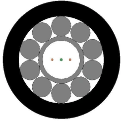 Geophysical Optical Fiber Cable KOB-1(2)-300