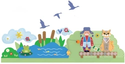 Decorative Educational Panel "Fishing" PD-00R