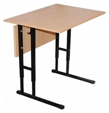 Single Student Desk with Metal Frame, Art. Sh.01.04