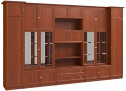 Wood-Look Wall Unit - Modern Design for Living Room