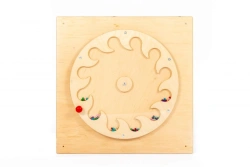 Tactile Wheel Wall Panel for Outdoor Use