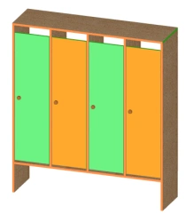 Children's Clothing Wardrobes (LDP) for Preschool Facilities