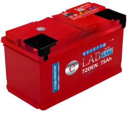 Lead-Acid Battery for Starting Piston Engines AKB 6ST-75 "ELAB + EFB