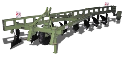 Heavy-Duty Universal Plow "Rusiсh" PNUU with Rollers 8x40
