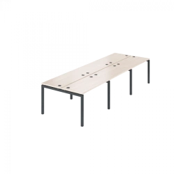 Double Workbench with 6 Workstations AMB-002.60-6