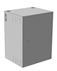 Wall-Mounted Metal Telecommunications Cabinet Model SHKT-18U-560-A