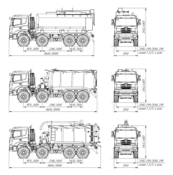 Special Purpose Tank Truck HANT 8051V for Food Liquids