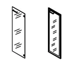 Medium Glass Door for Office Furniture Set "Grand