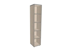 High Narrow Open Shelf Unit 406*402*1980 mm AsSUO-3