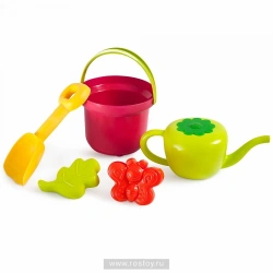 Apple-Themed Sand Play Set with 1L Bucket