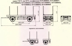 UZST 9275 Trailer for Transporting Timber and Metal Goods