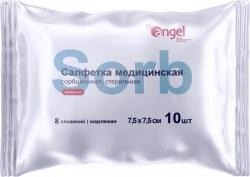 Medical Absorbent Sterile Gauze Sponge 7.5cm x 7.5cm 8 Layers TU 32.50.50-014-14959781-2019