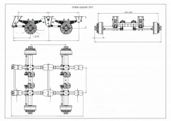 Tonar Axle Unit Model 1240 for Semi-Trailers