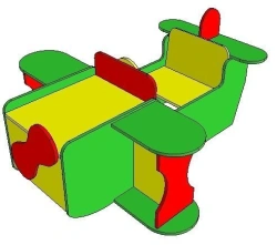 Airplane Bench Table for Play Zone FN.MDU.01.42.00.00.00