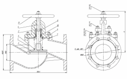 Flanged Non-Return Shut-Off Valve DN 100 PN 10 Series 458 (KMIА.491925.003-01)